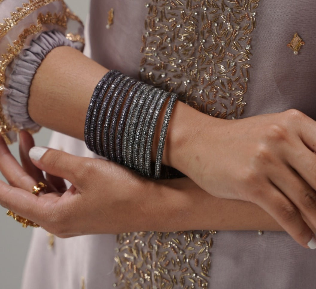 Amethyst sleek bangles