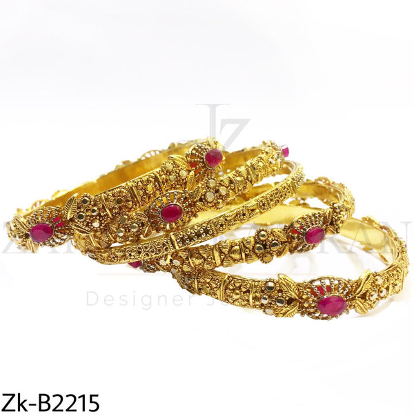 Ruby detailed bangles