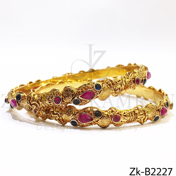 Ruby Golden Bangles