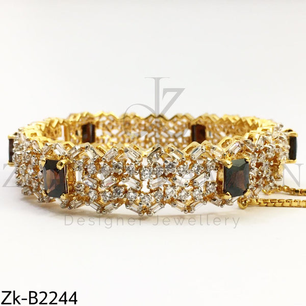 Coffe zirconian bangle