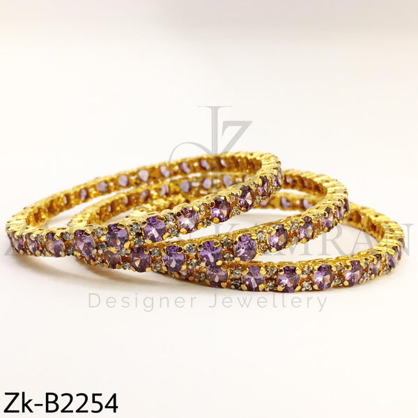 Amethyst sleek bangles