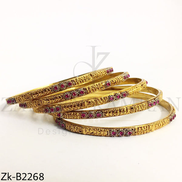 Sleek Rubies Bangle