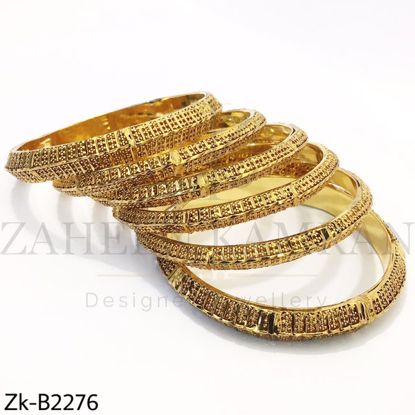 Golden dotted bangles