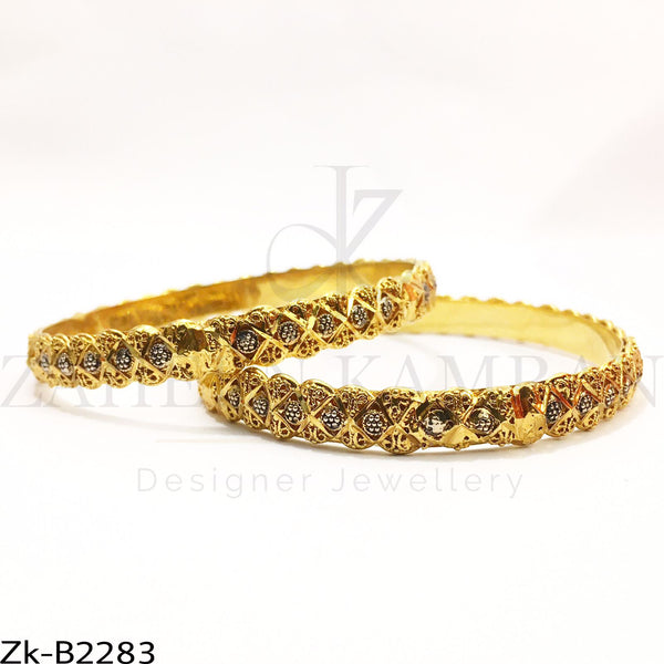 Golden Detailed Bangles