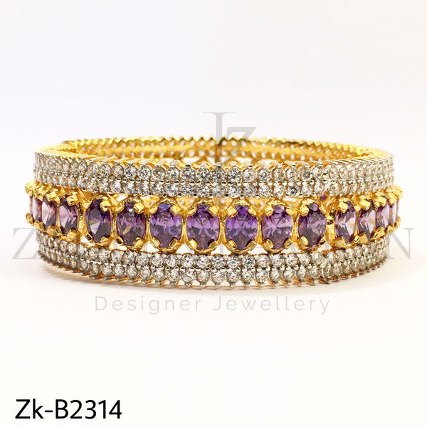 Amethyst Zirconian Bangle