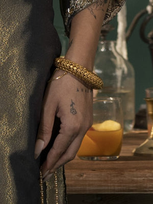 Classy golden bangle.