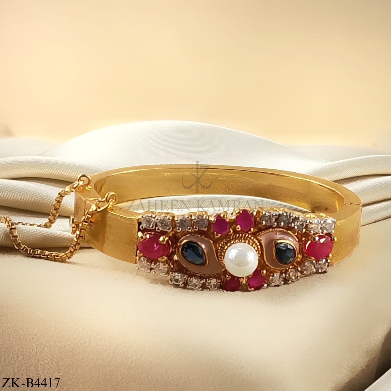 PINK ZIRCONIA BANGLE