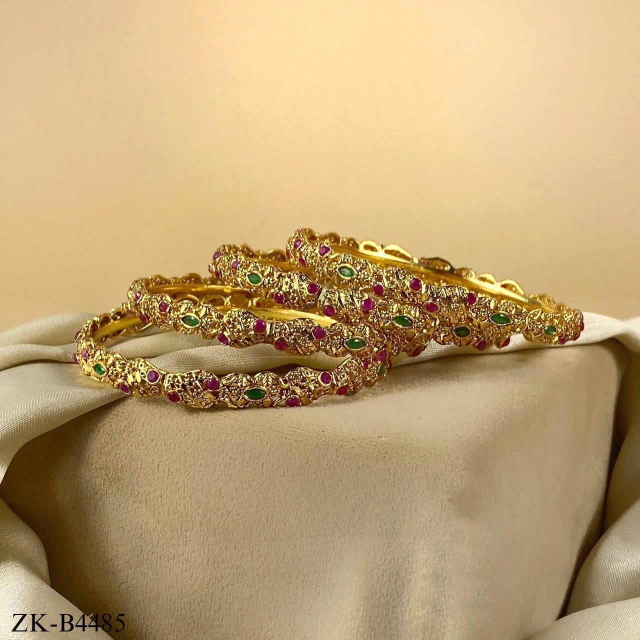 PINK ZIRCONIA BANGLES