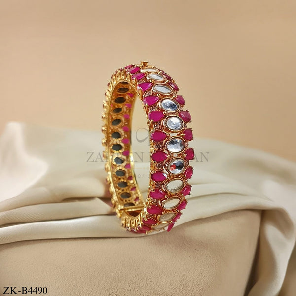 PINK ZIRCONIA BANGLES