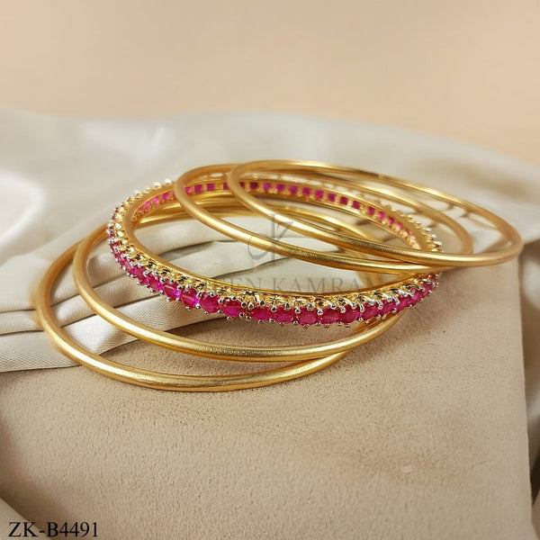 PINK ZIRCONIA BANGLES