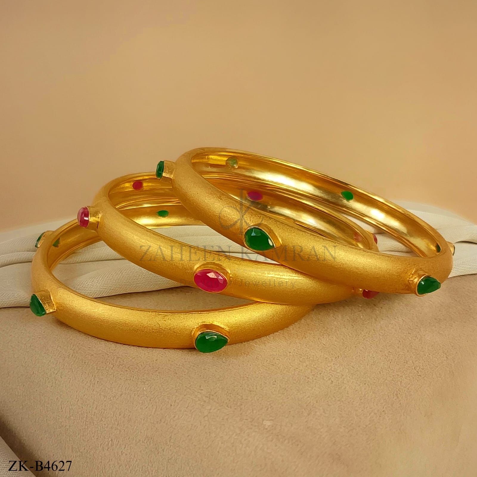 PINK ZIRCONIA BANGLES