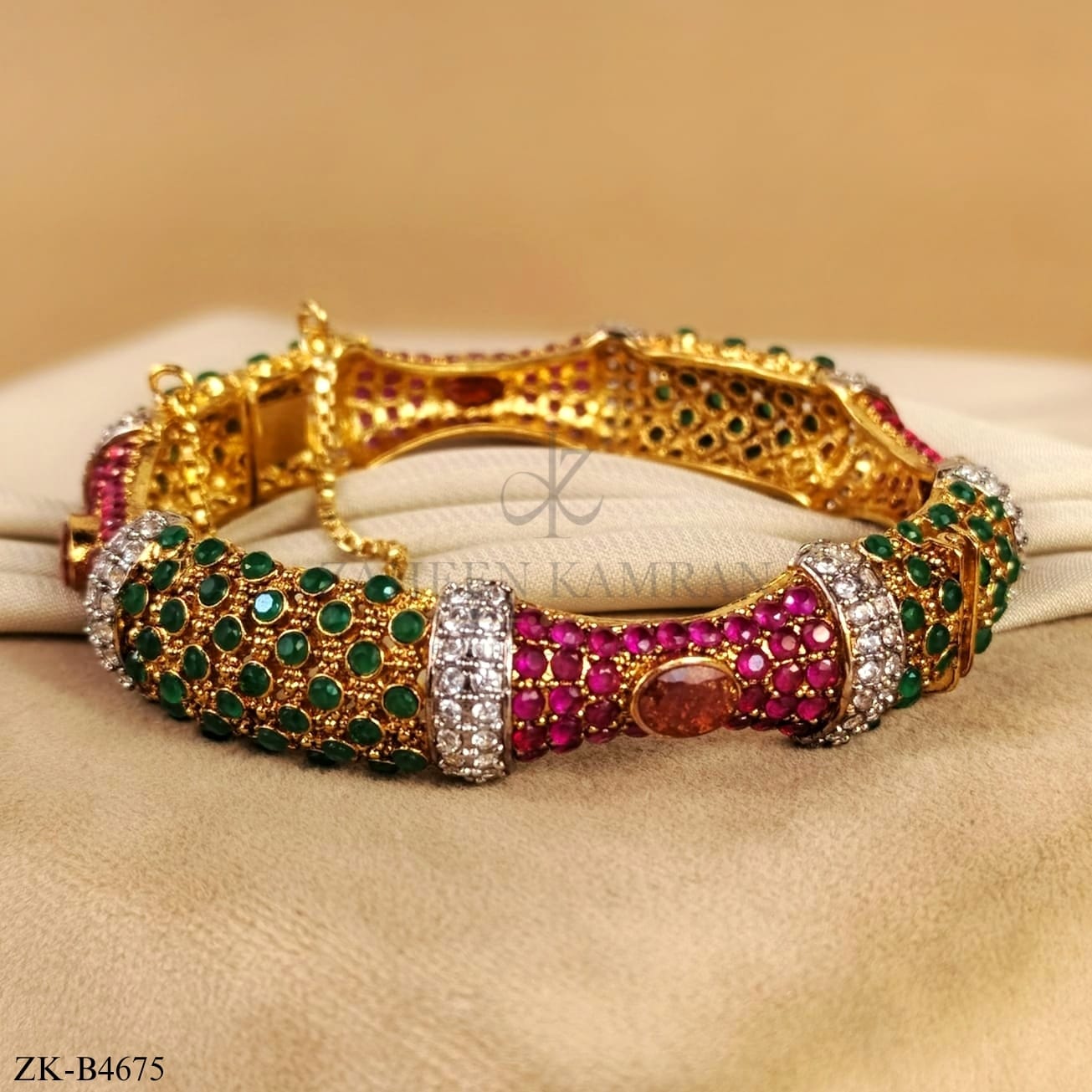 PINK ZIRCONIA BANGLE