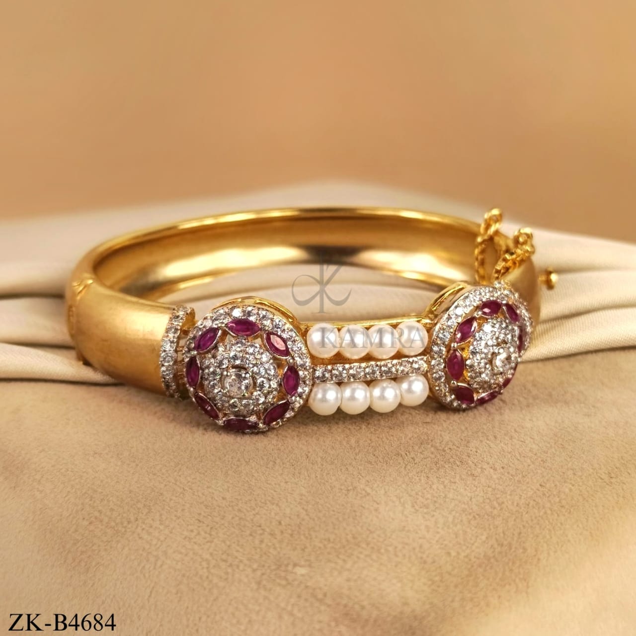 PINK ZIRCONIA BANGLE