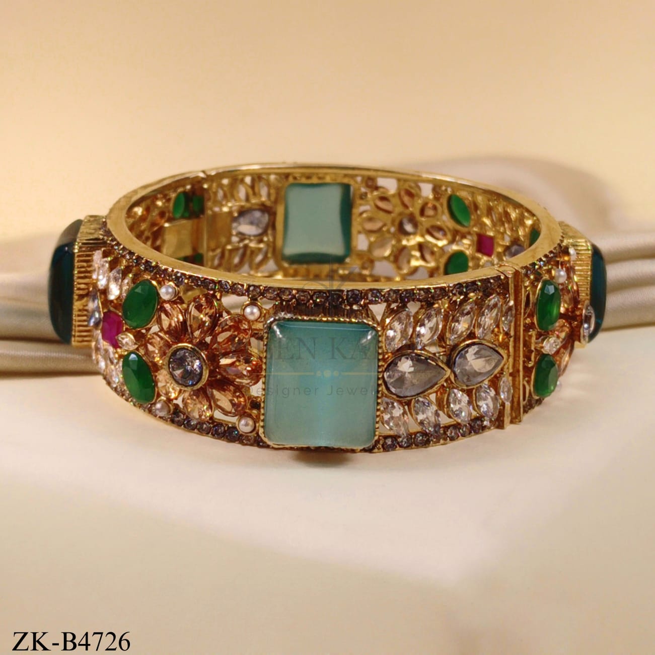 TEAL STONES BANGLE