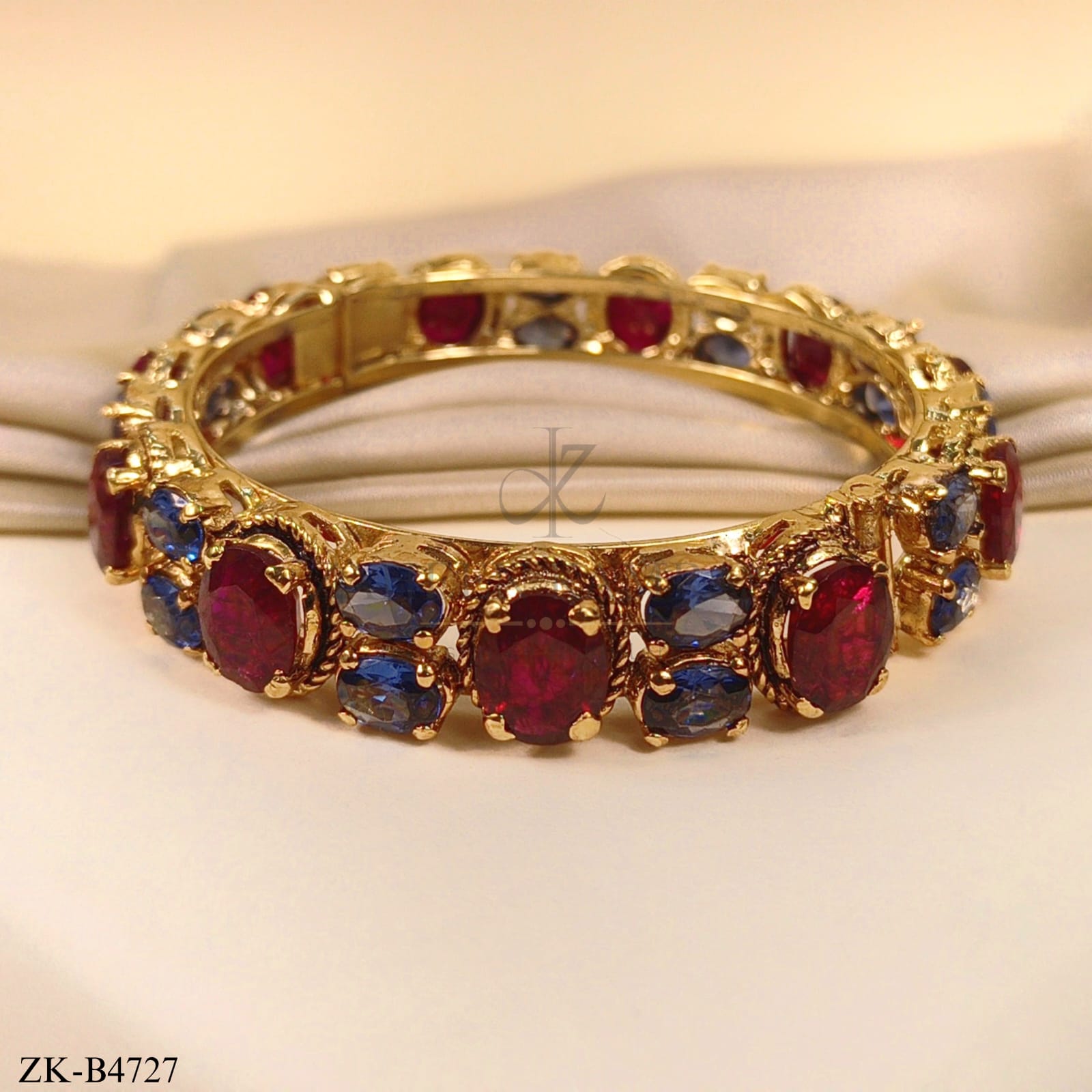 RUBY SAPPHIRE BANGLE