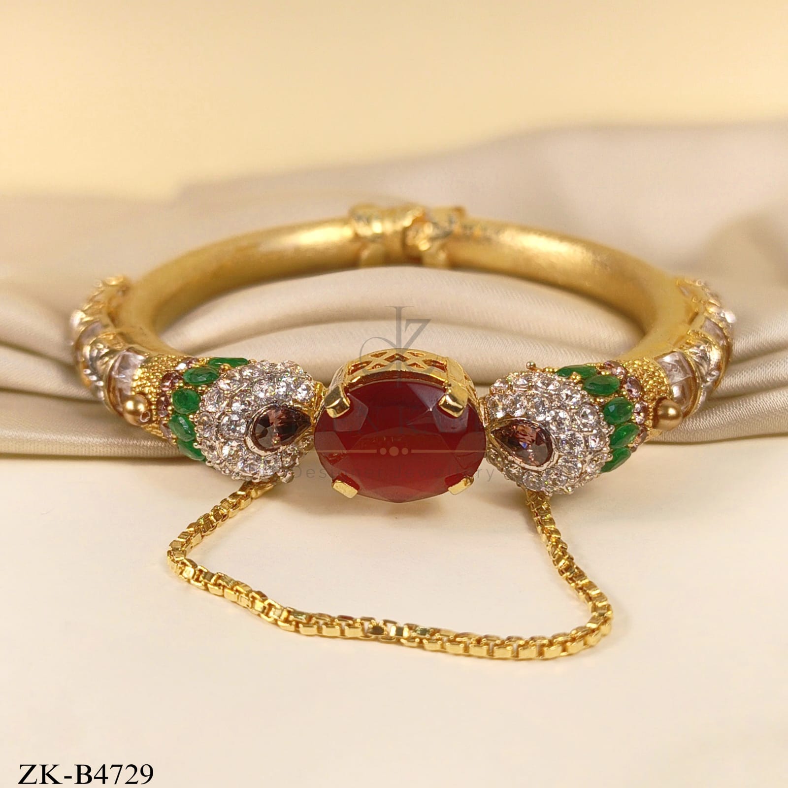 RUBY EMERALD BANGLE