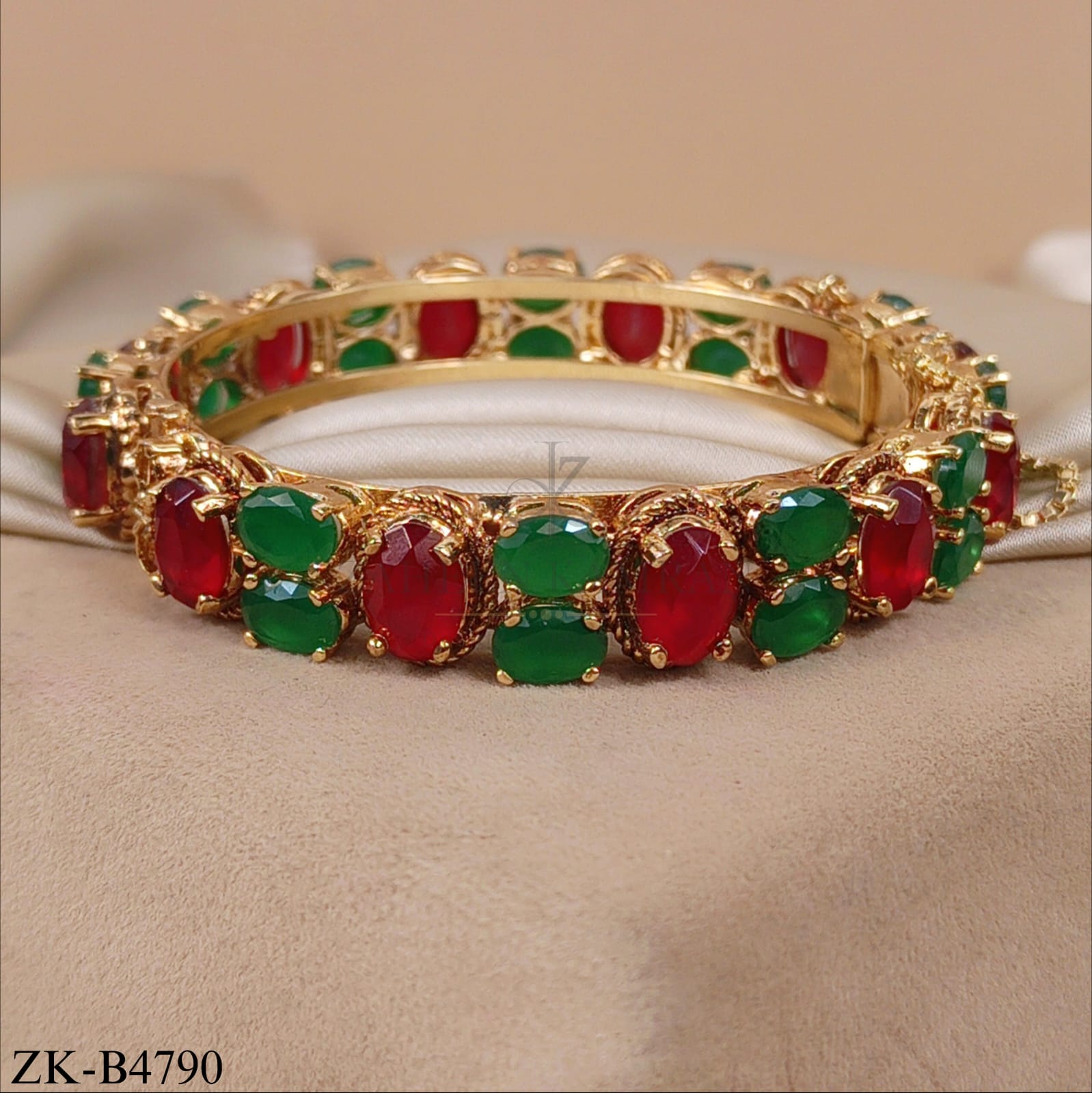 RUBY EMERALD BANGLE