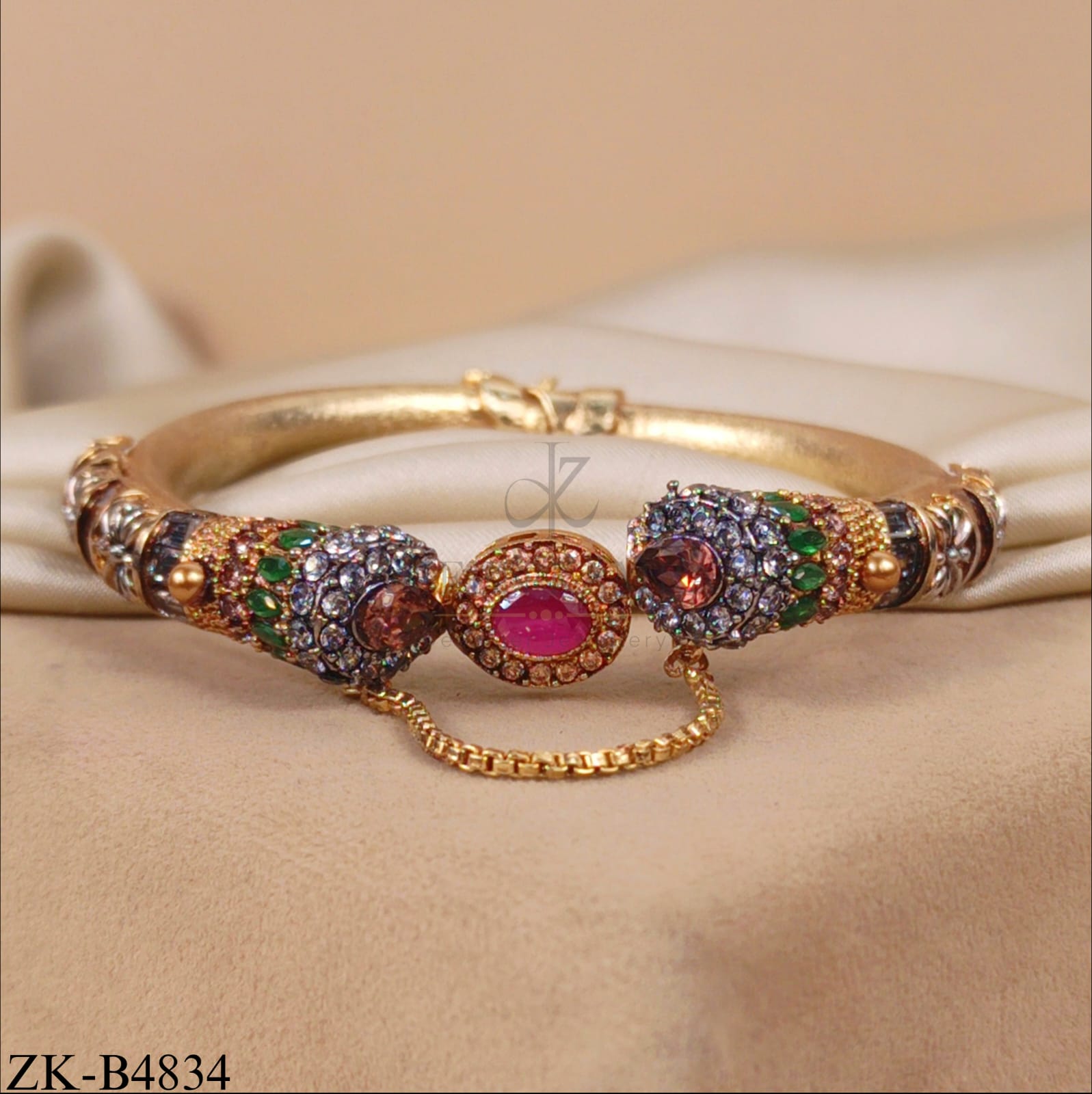 RUBY EMERALD BANGLE