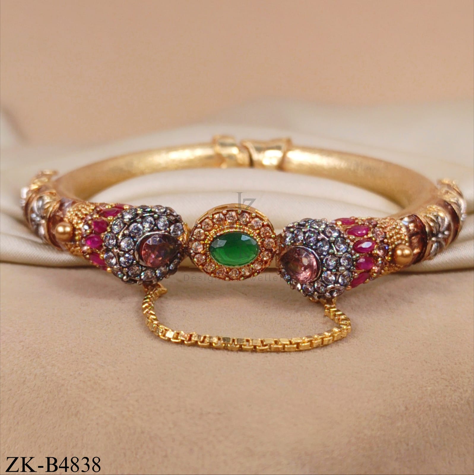 RUBY EMERALD BANGLE