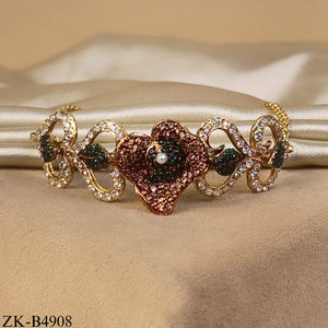 CHAMPAGNE EMERALD VINE BRACELET