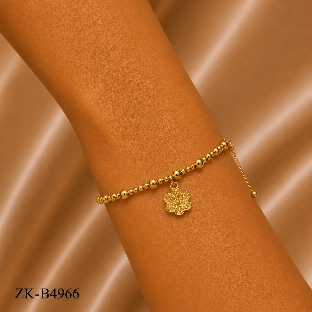 Bead Flower Bracelet