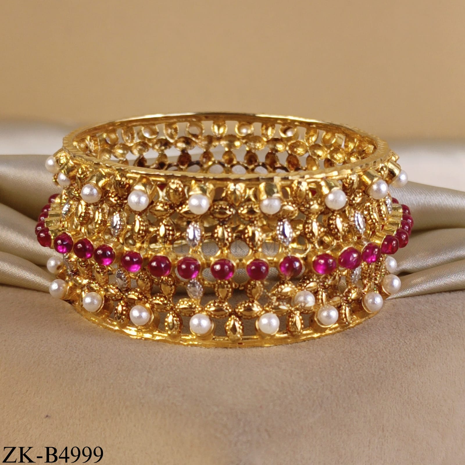 RUBY PEARLS MALA