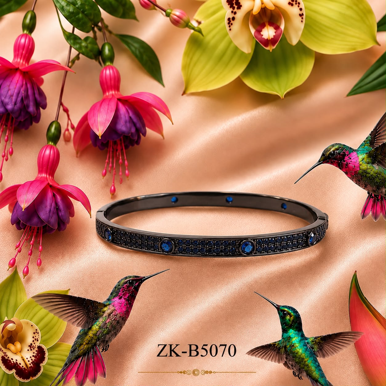 SAPPHIRE GEMS BANGLE