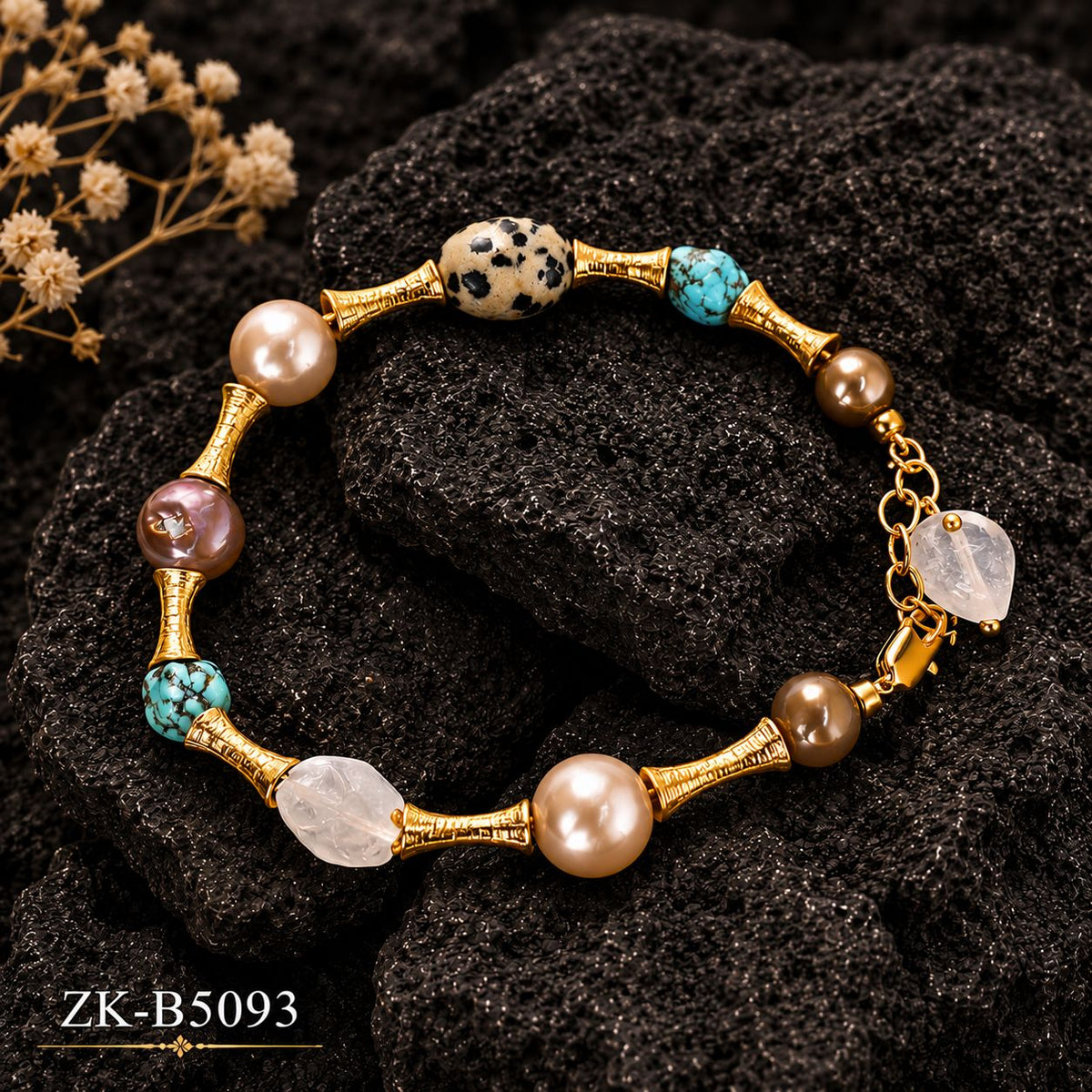 MULTI GOLD SPACERS BRACELET