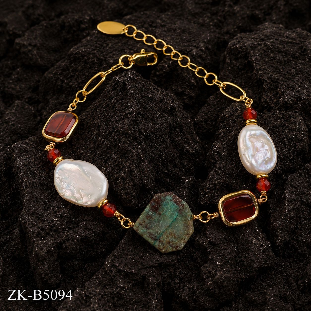 RUBY BAROQUE BRACELET