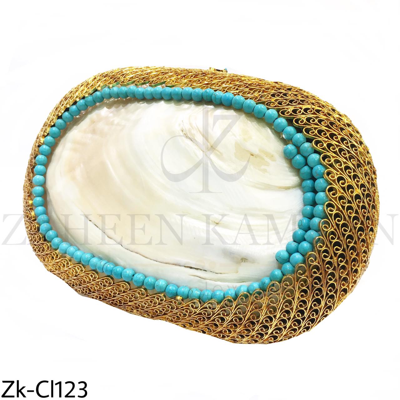 Handcrafted seap clutch