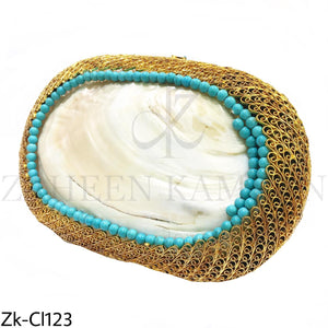 Handcrafted seap clutch