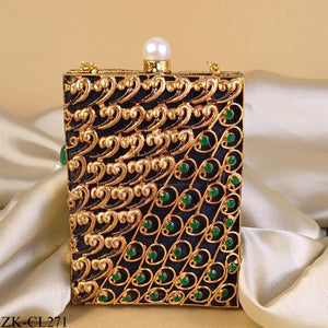 EMERALD WAVE CLUTCH
