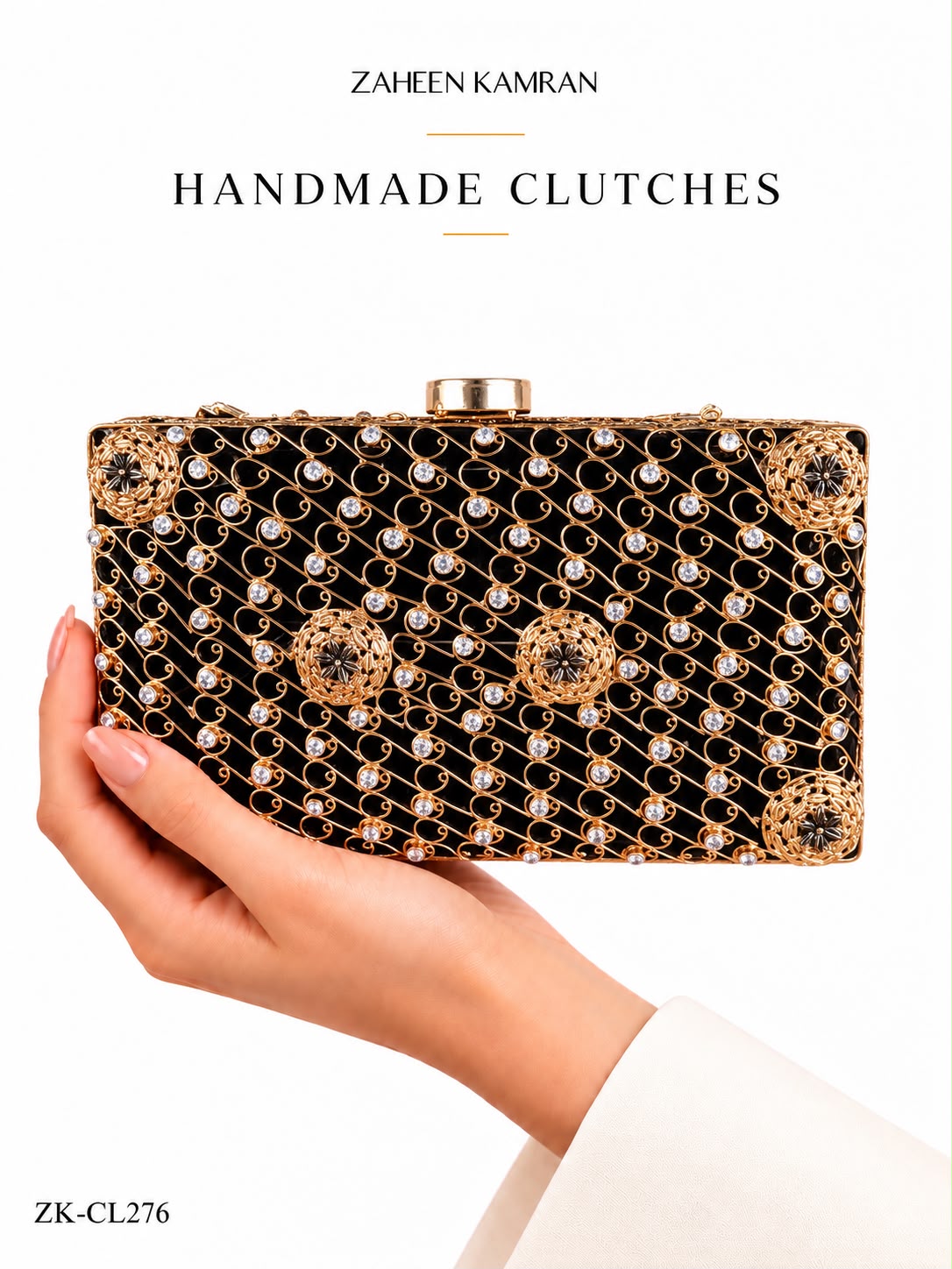 ANTIQUE ZIRCONIAN CLUTCH