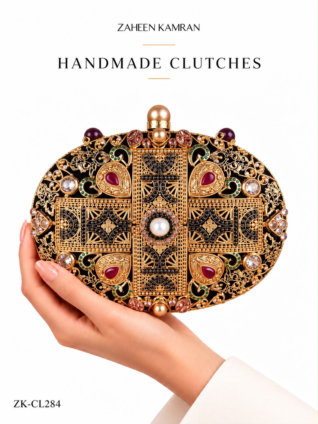 GOLDEN RUBY CLUTCH