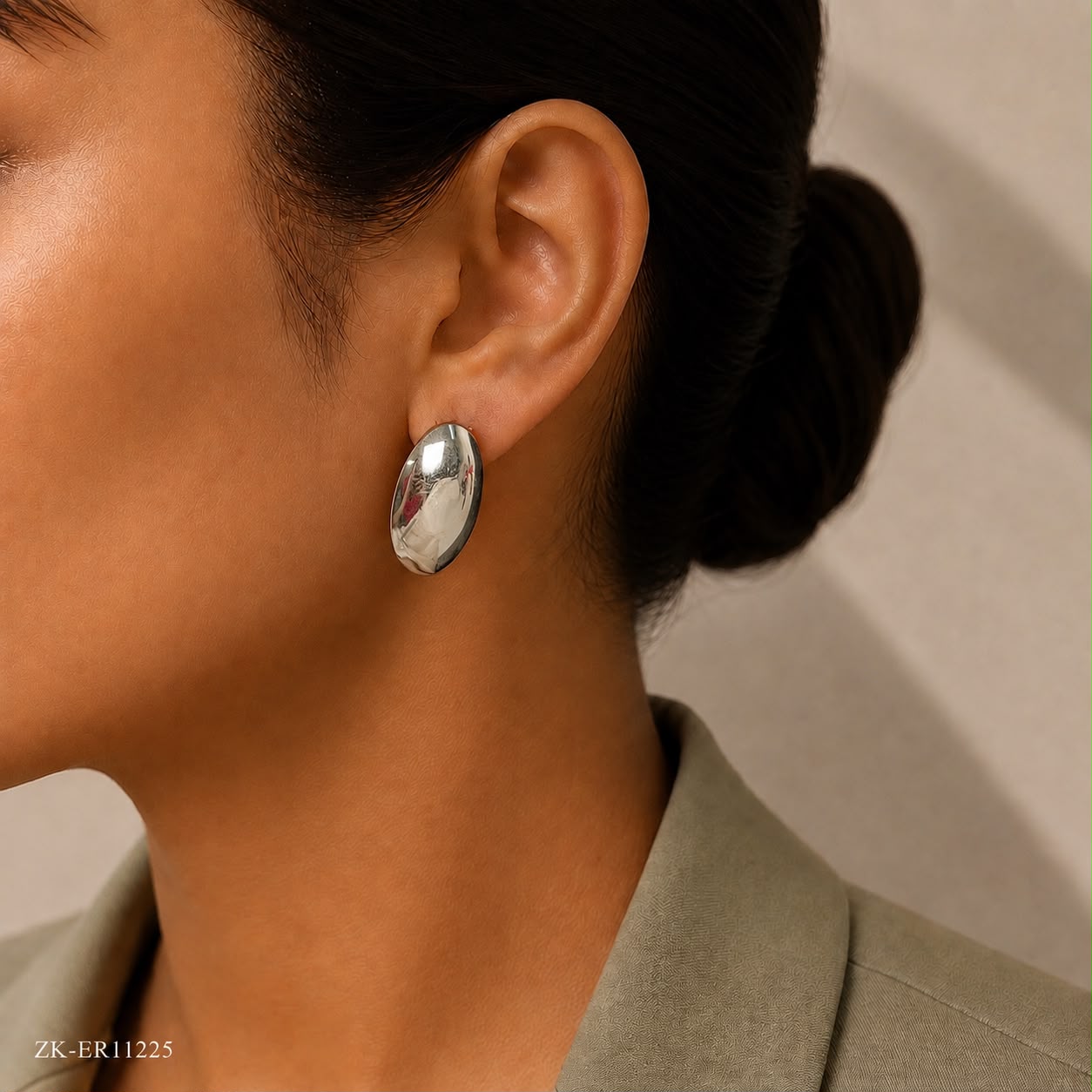 925 Classic Oval Studs