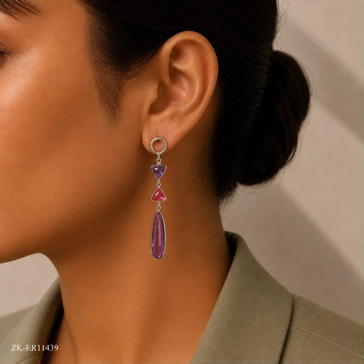 925 AMETHYST EARRINGS