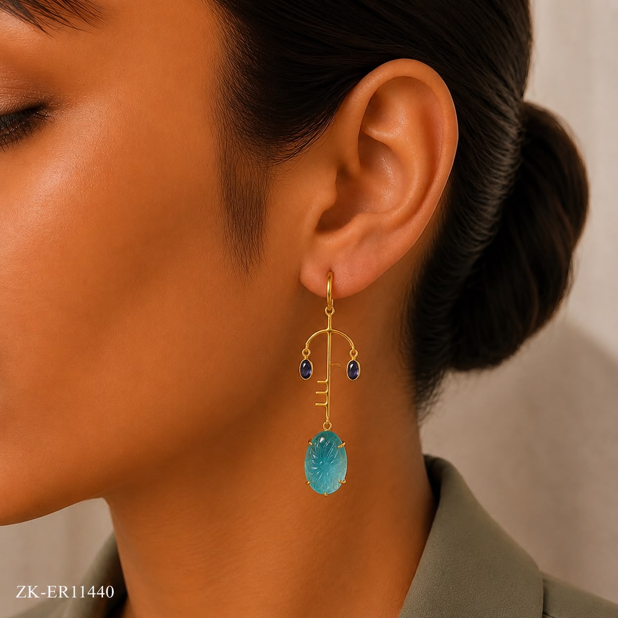 925 SAPPHIRE EARRINGS