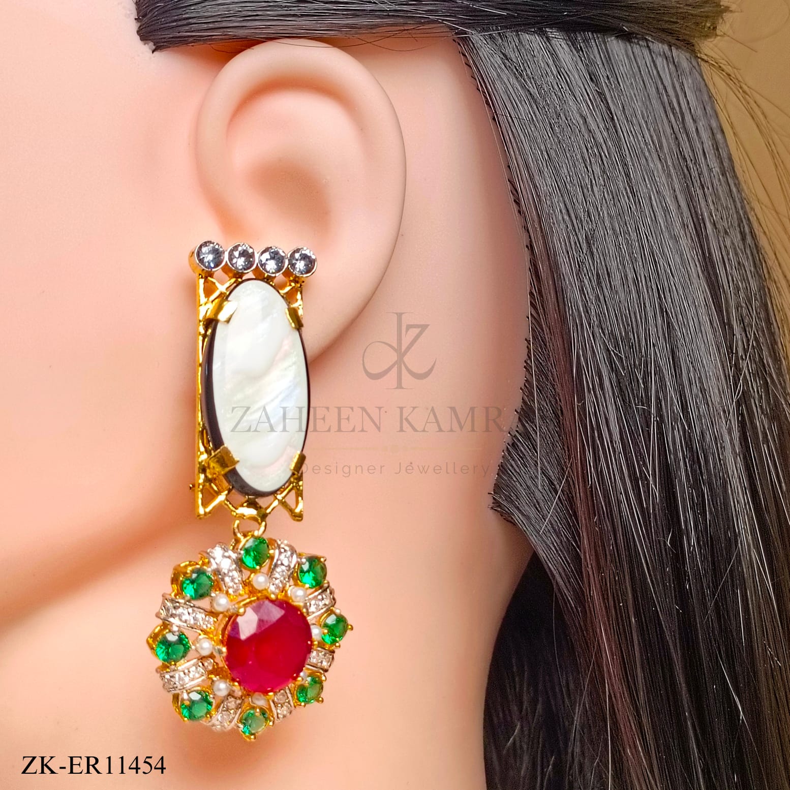 WHITE OPALS EARRINGS