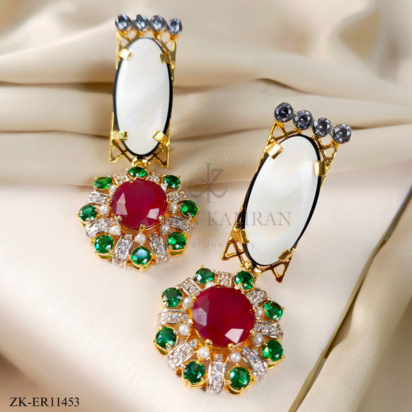 WHITE OPALS EARRINGS