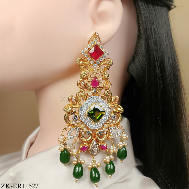 EMERALD RUBY EARRINGS