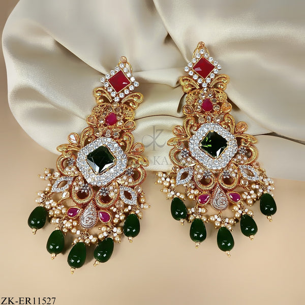 EMERALD RUBY EARRINGS