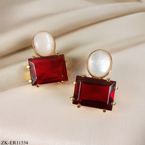 GARNET EARRINGS