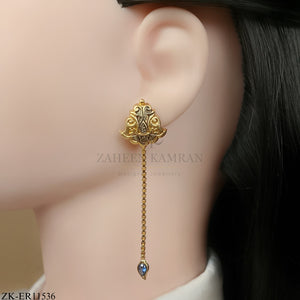 SAPPHIRE LONG EARRINGS