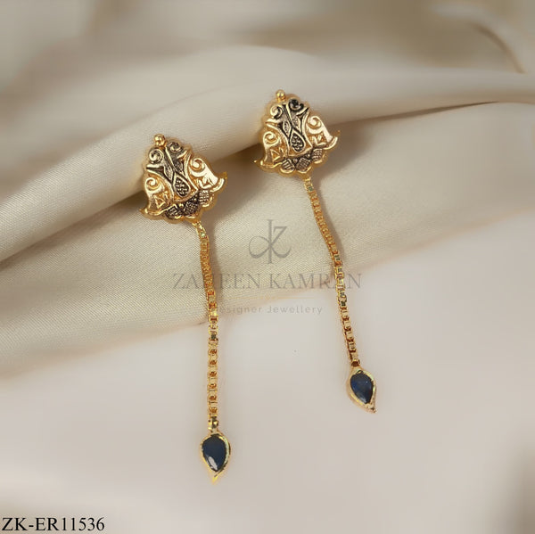 SAPPHIRE LONG EARRINGS
