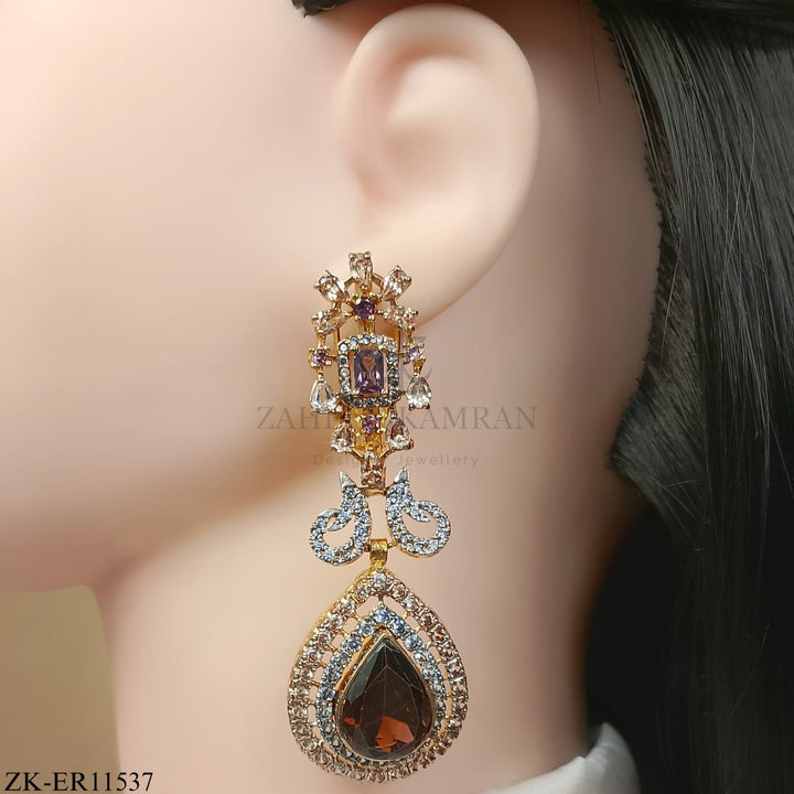 COFFEE STONES EARRINGS