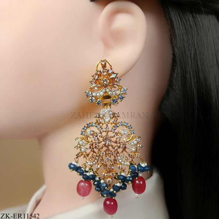 RUBY SAPPHIRE EARRINGS