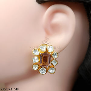 PINK STONES EARRINGS