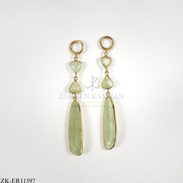 925 EMERALD EARRINGS