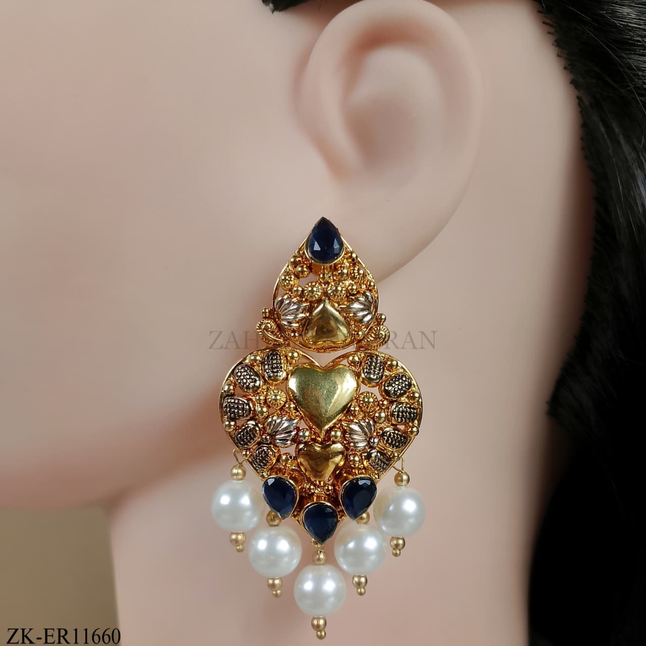 ANTIQUE SAPPHIRE EARRINGS