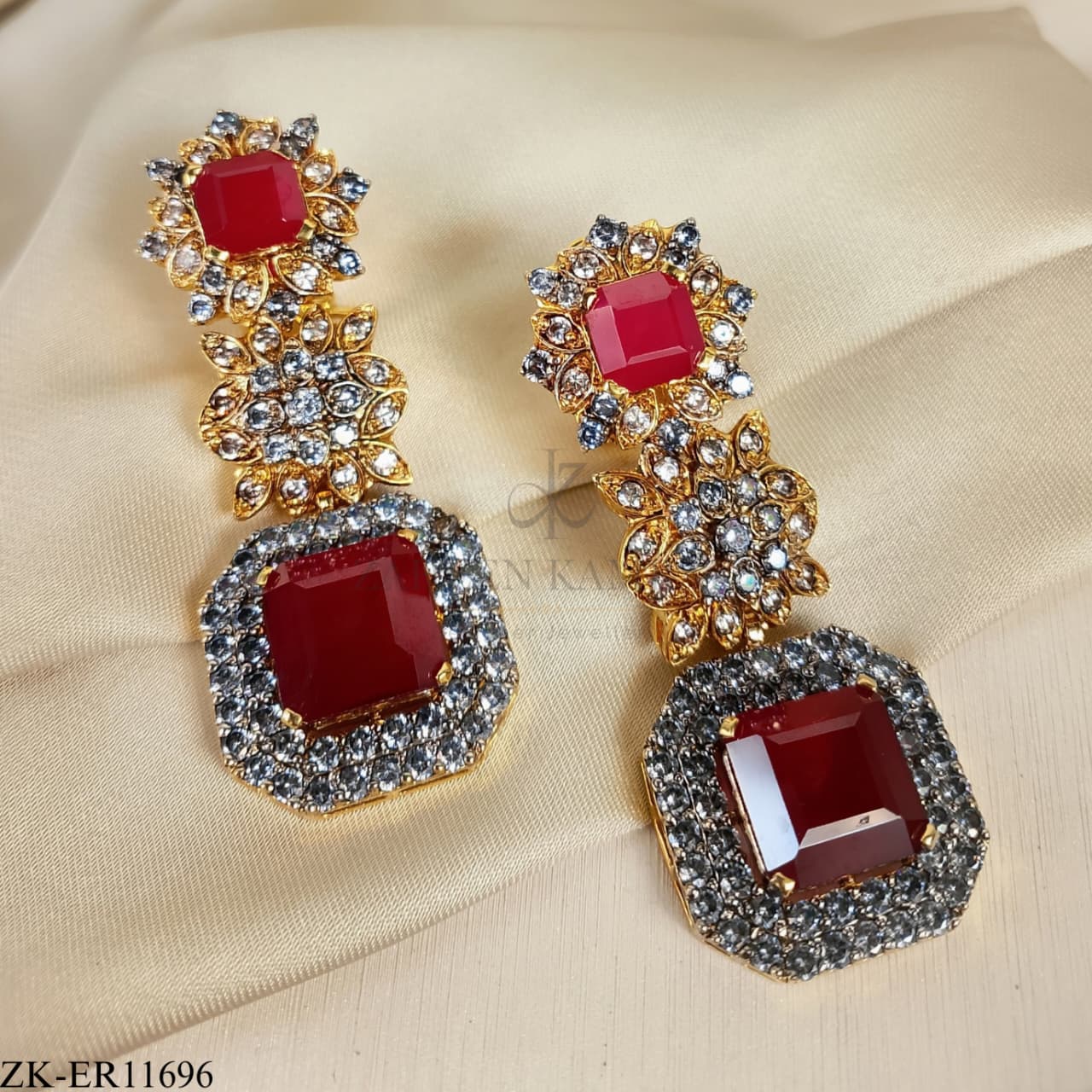 PINK ZIRCONIA EARRINGS